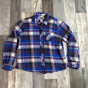 Old Mill Womens Large, Flannel Button Up Long Sleeve